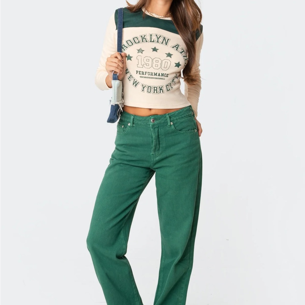 Green edikted jeans